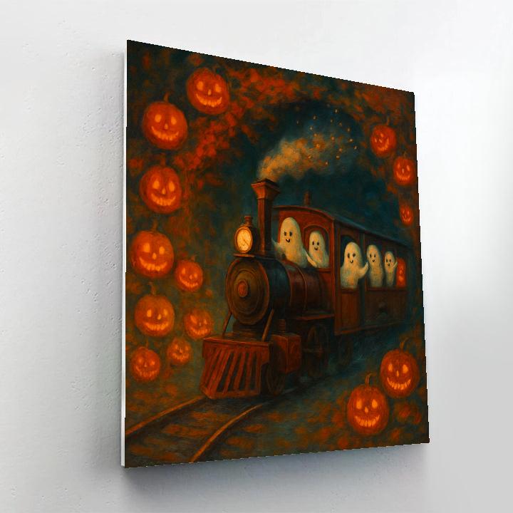 The Autumn Train To Candle Hollow Paint by numbers art