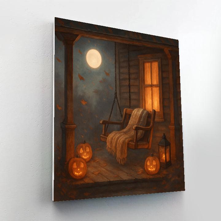 Porch Swing Under The Lantern Moon Paint by numbers kits