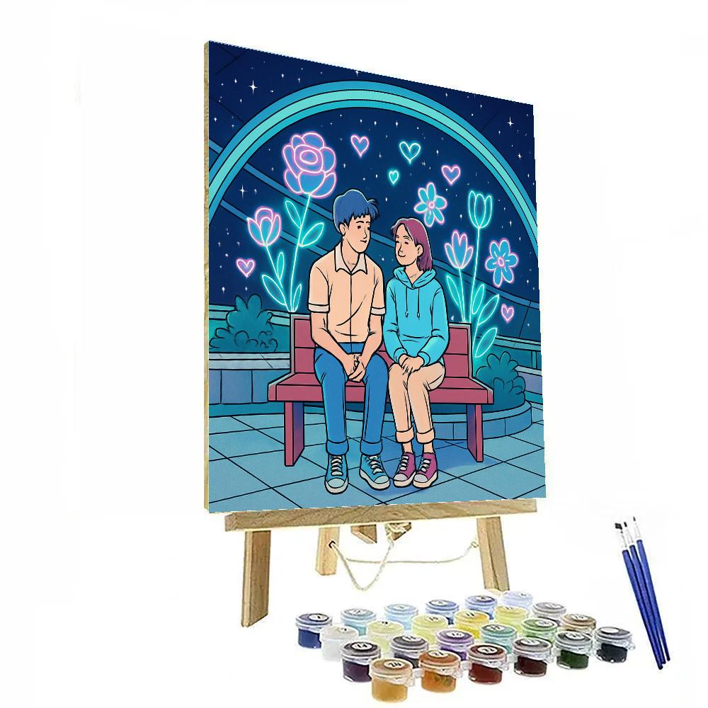 Valentines Day Hologram Garden Date Paint by numbers kits