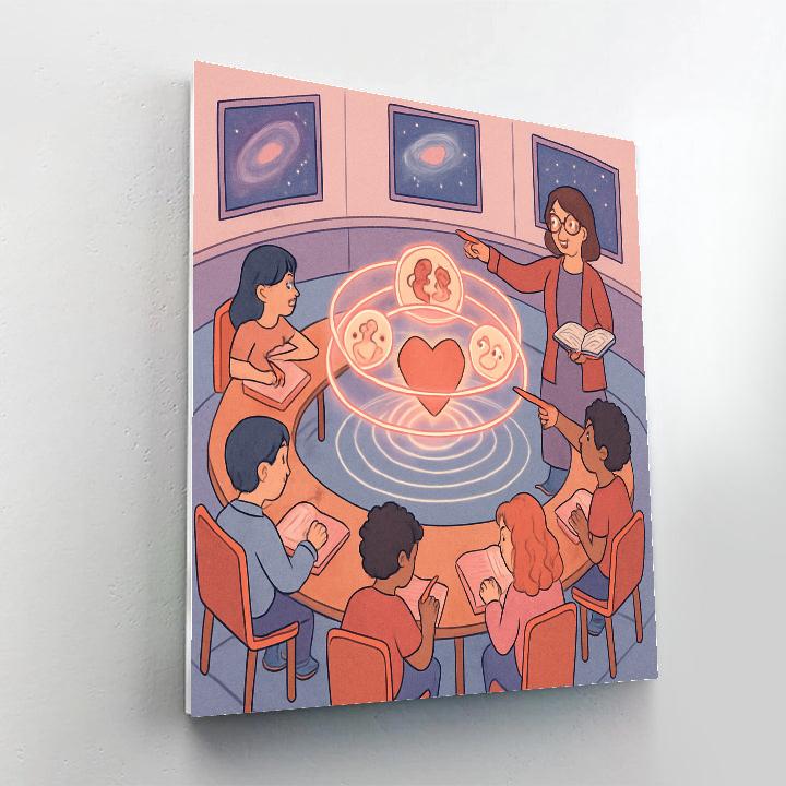 Orbit Classroom Valentines Day Astronomy Lesson Numbered painting kits