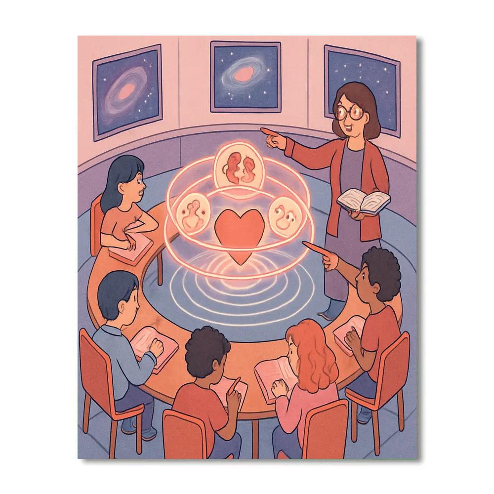 Orbit Classroom Valentines Day Astronomy Lesson Numbered painting kits