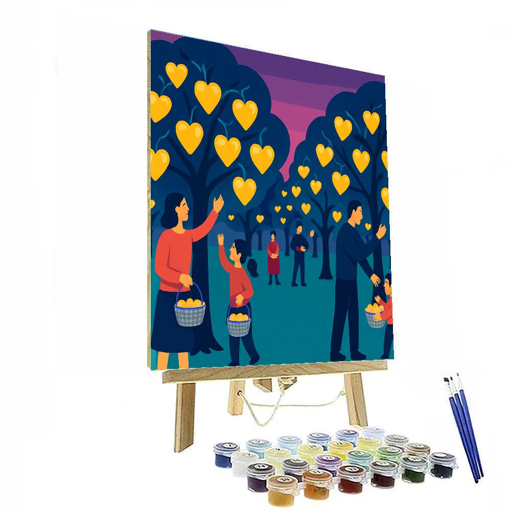 Star Orchard Valentines Day Harvest DIY paint by numbers