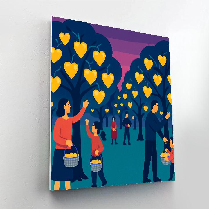 Star Orchard Valentines Day Harvest DIY paint by numbers