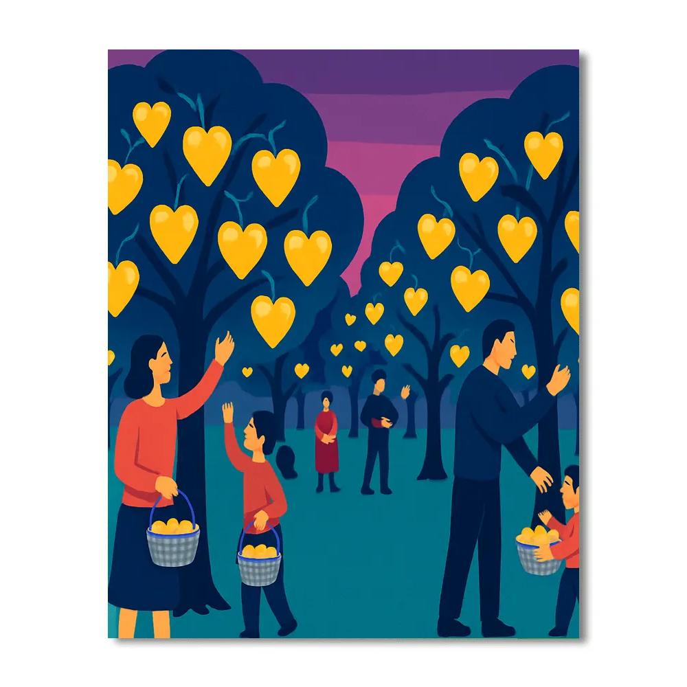 Star Orchard Valentines Day Harvest DIY paint by numbers