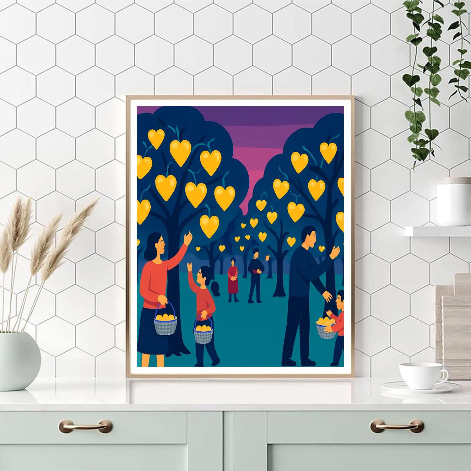 Star Orchard Valentines Day Harvest DIY paint by numbers