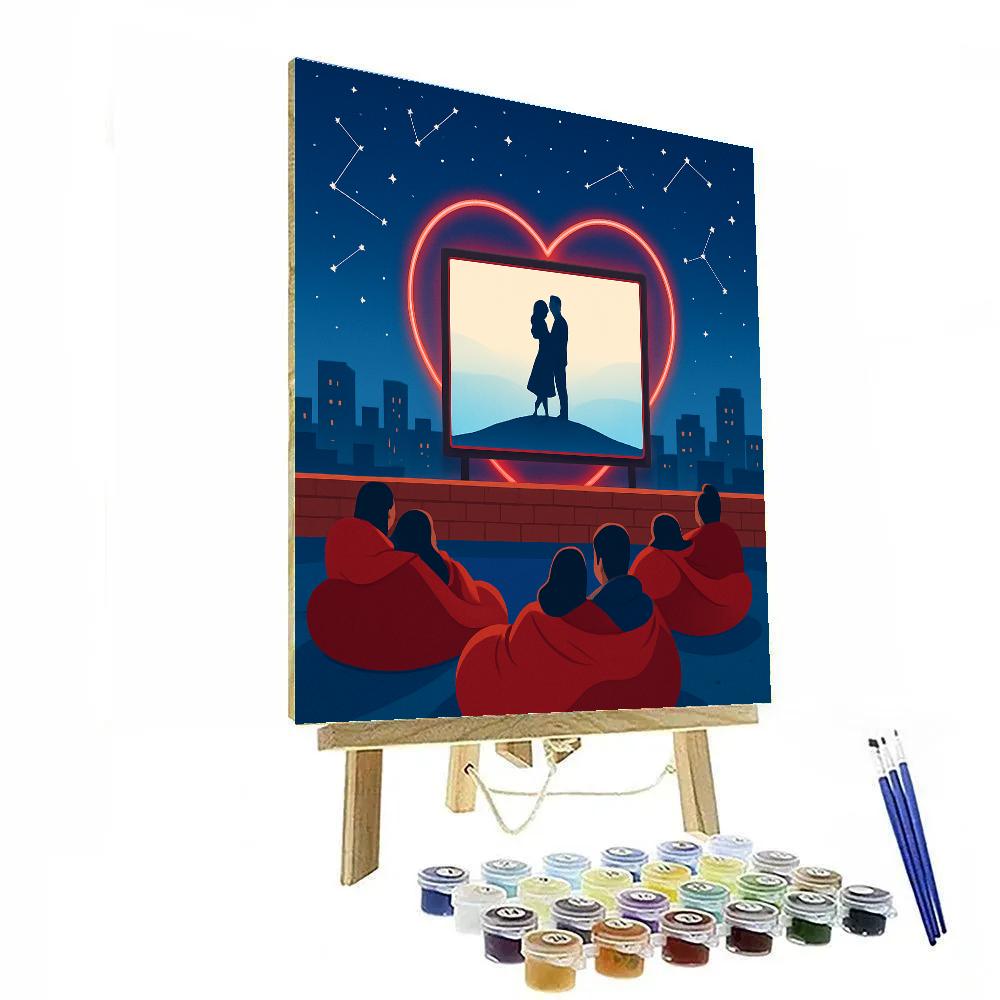 Moonlight Theater Valentines Day Premiere paint by number