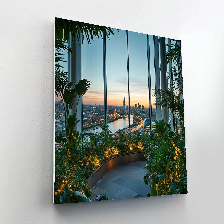 Sky Garden At 20 Fenchurch Street At Sunset London United Kingdom paint by color
