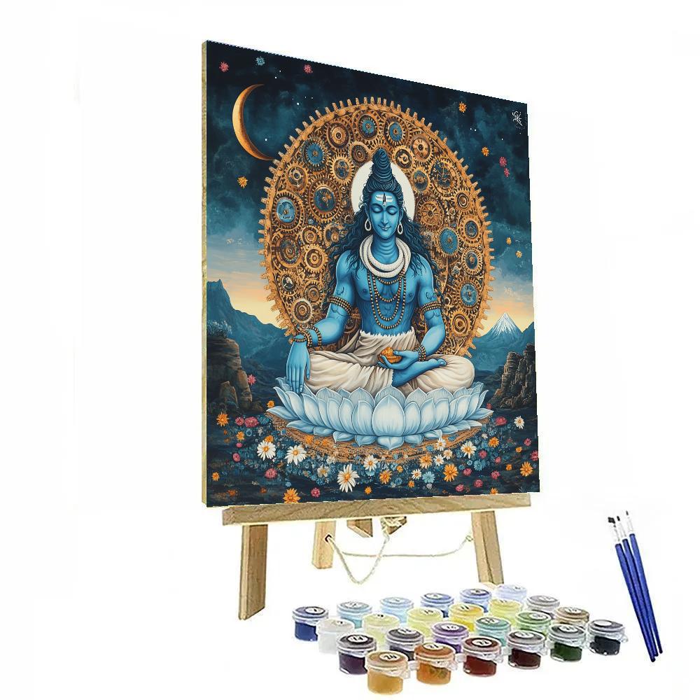 Clockwork Mandala Shiva paint by numbers