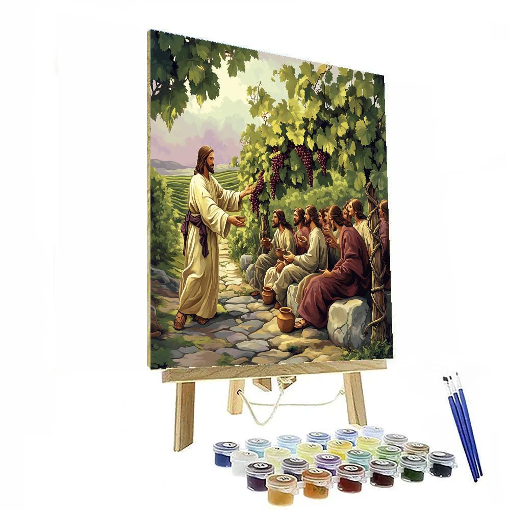 Vine And Branches Jesus Teaching Paint by numbers kits