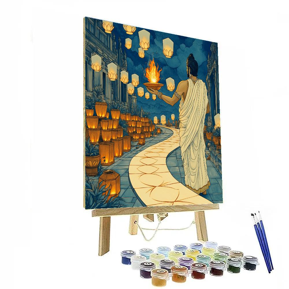 Brahma Sky Lantern Foundry painting number kit