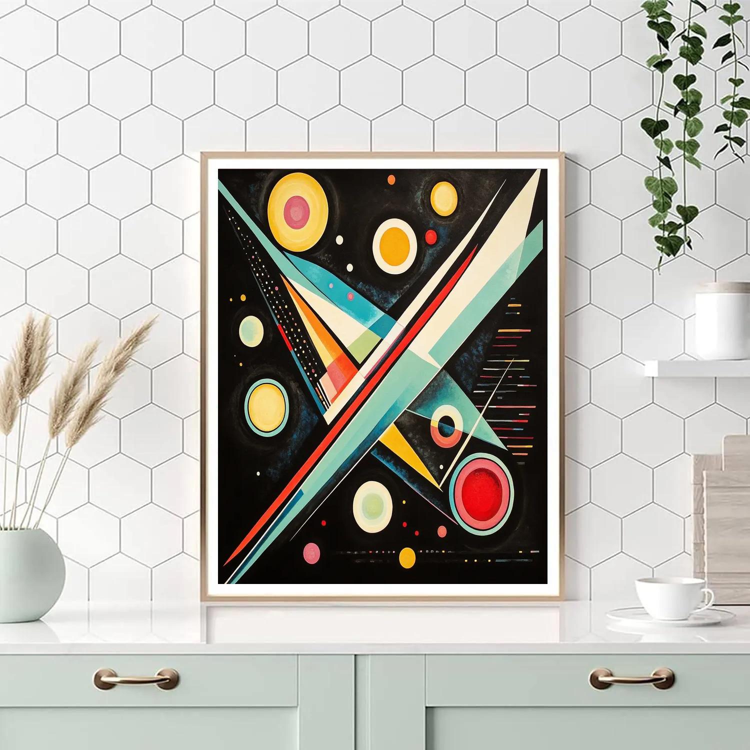 Wassily Kandinsky Inspired Cosmic Symphony Abstract Paint by numbers art