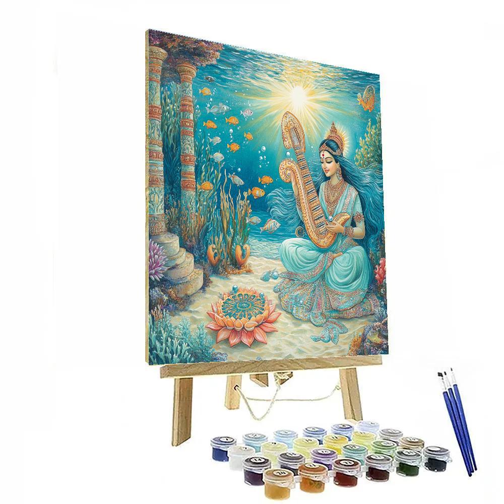 Saraswati Underwater Coral Classroom paint by numbers