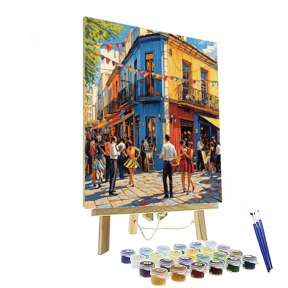 La Boca Caminito Street Afternoon Buenos Aires Argentina Number painting