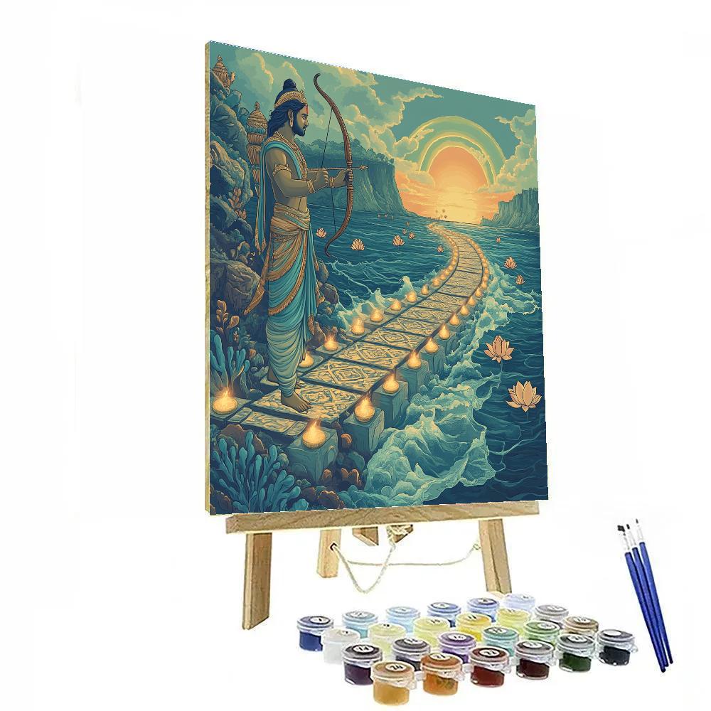 Ocean Bridge Crafted Under Rama Paint by numbers kits