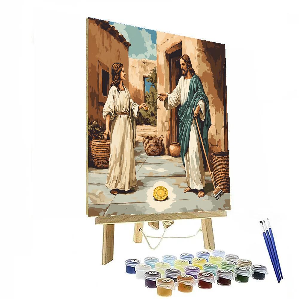 Jesus And The Lost Coin Search painting number kit
