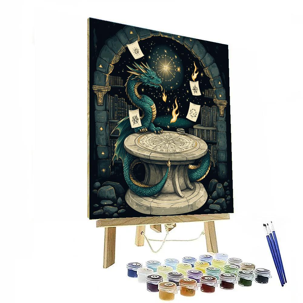 Archivist Dragon Of The Star Map Vault paint by numbers