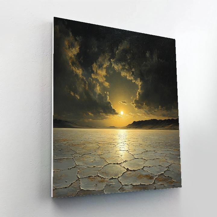 Francisco Goya Inspired Eclipse Over Salt Flats Paint by numbers art