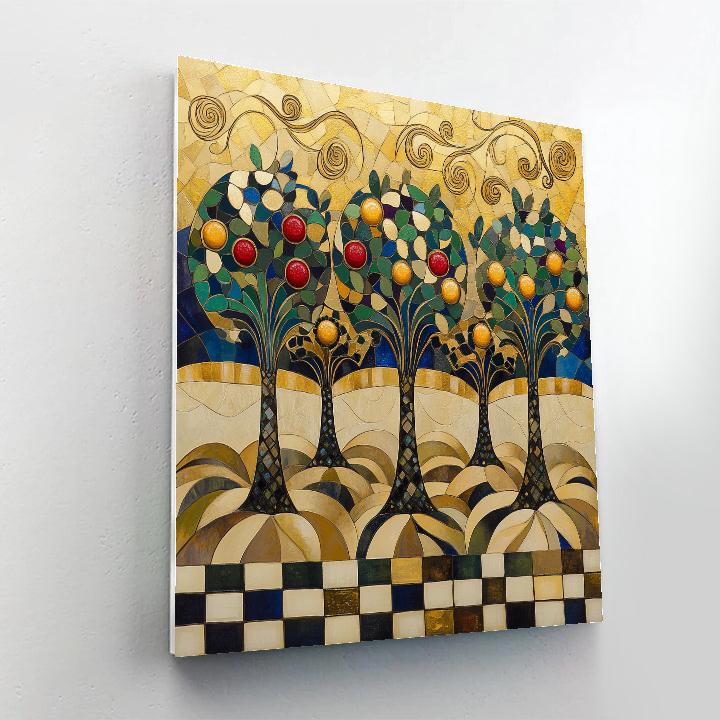 Gustav Klimt Inspired Golden Wind Orchard Paint by numbers kits