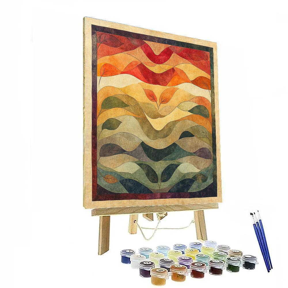 Nandalal Bose Inspired Monsoon Ragam Color Drift paint by color