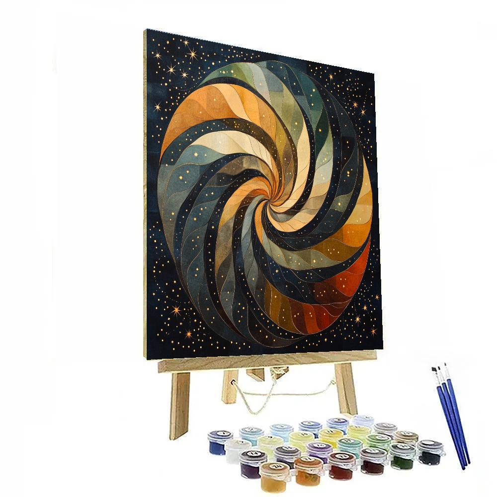 Nandalal Bose Inspired Night Sky Alpona Constellation Weave painting number kit