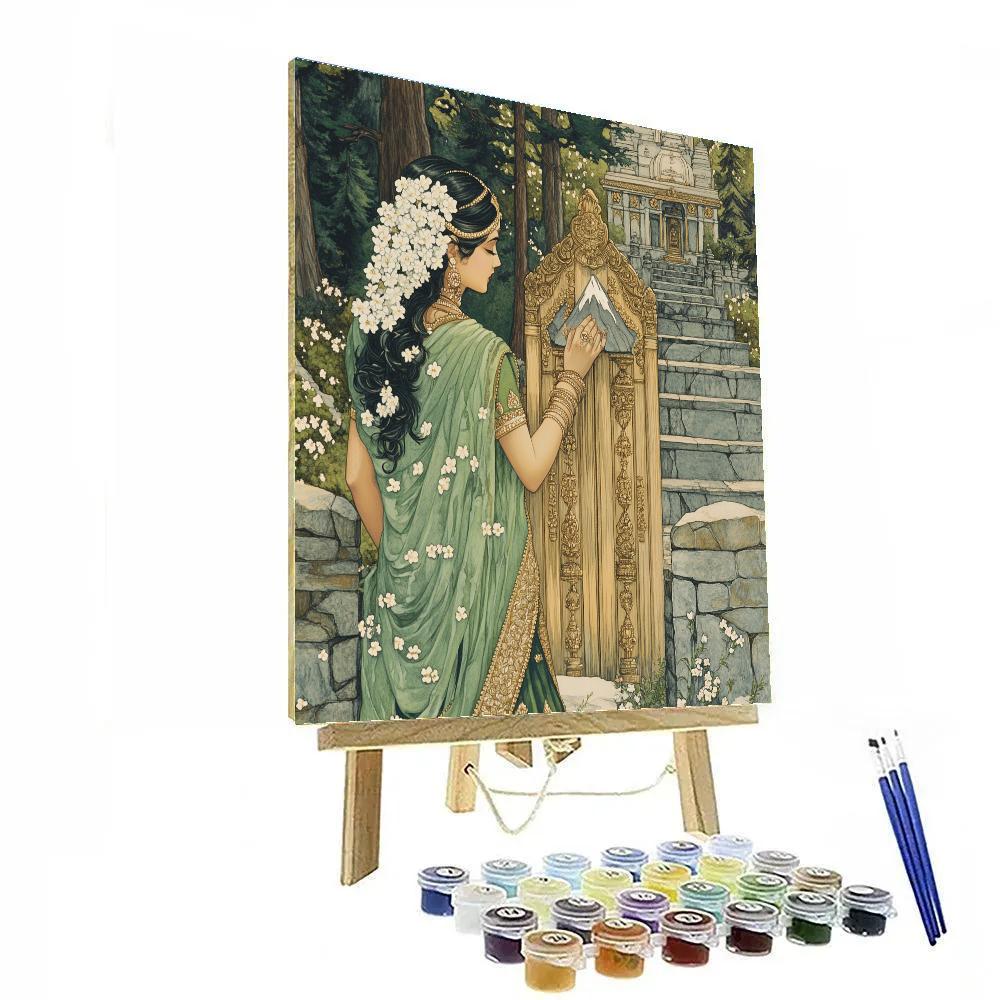 Parvati The Guardian Of The Cedar Gate Paint by numbers art