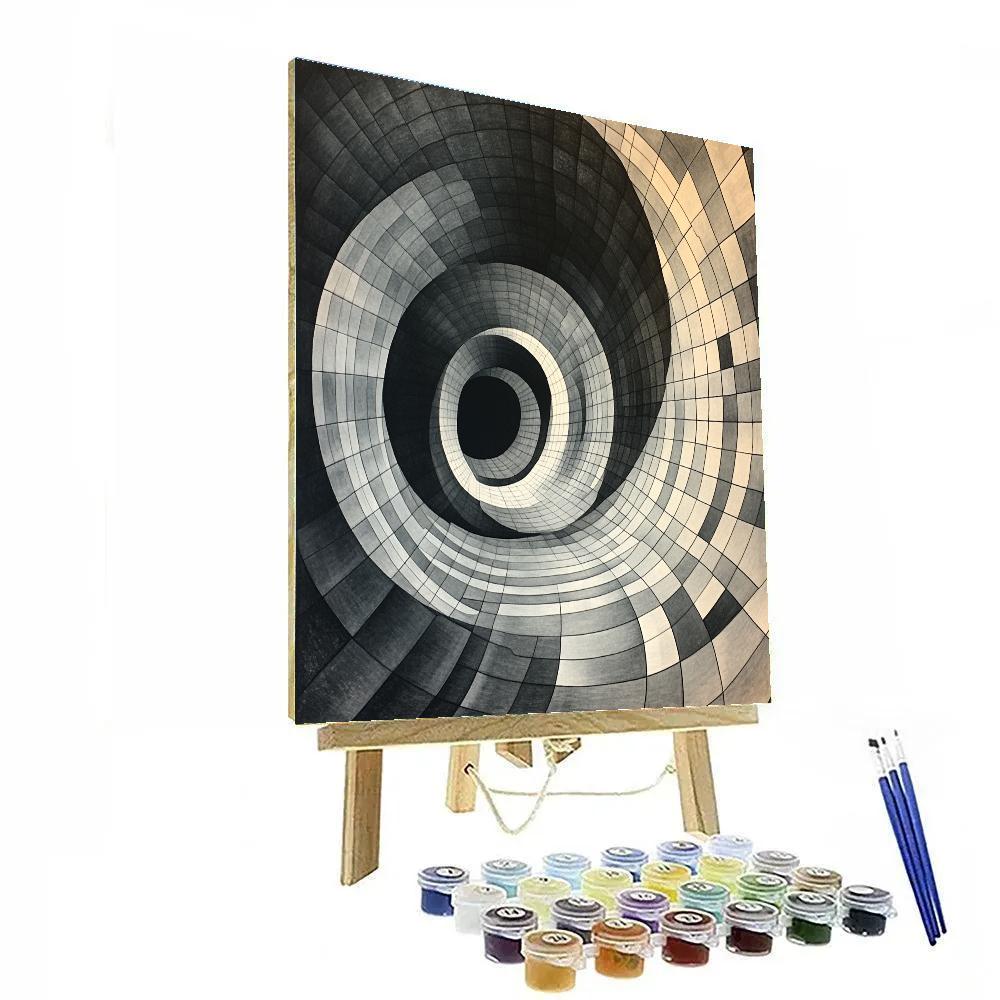 M.C. Escher Inspired Topological Infinity Lattice Painting by numbers kit