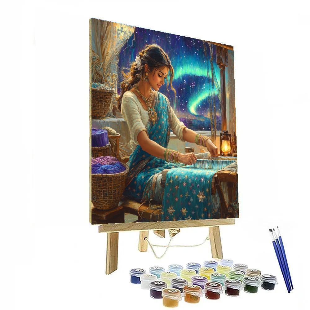 Parvati In The Aurora Silk Workshop Paint by numbers kits