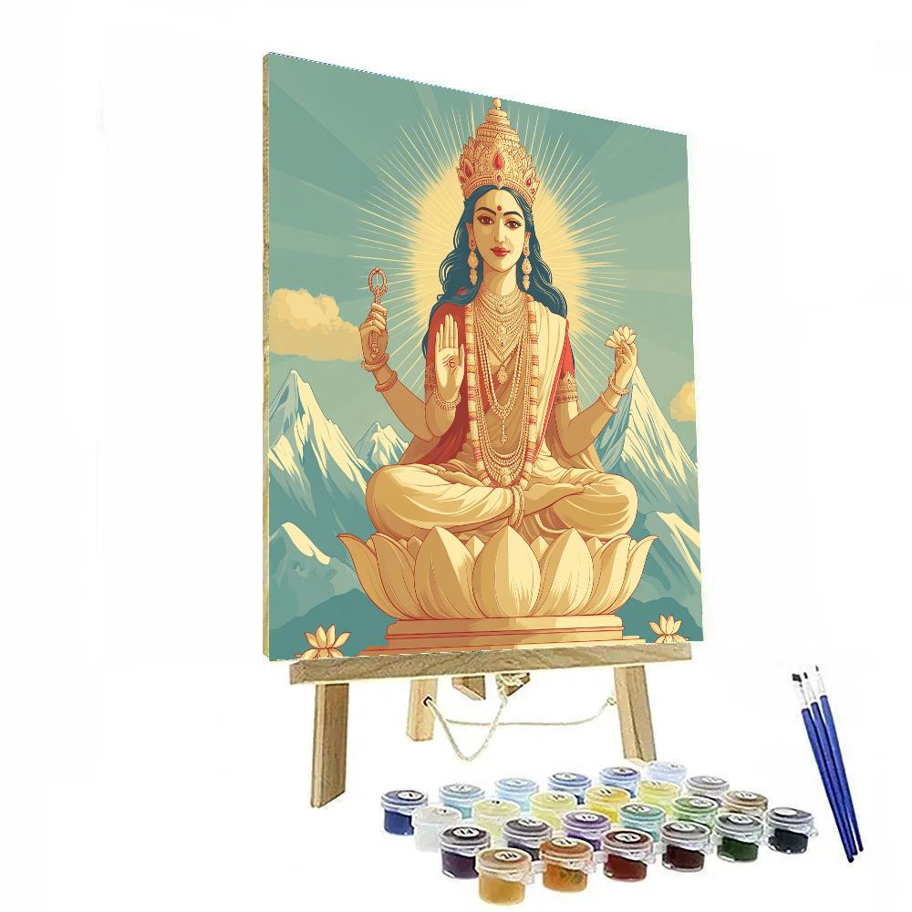 Parvati With The Golden Peak Crown DIY paint by numbers