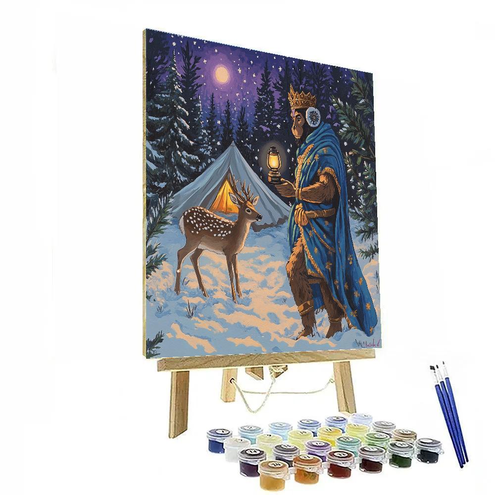 Hanuman Snowfield Rescue Patrol painting number kit