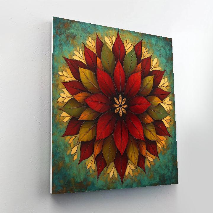 Frida Kahlo Inspired Botanical Aura Mandala Painting by numbers kit