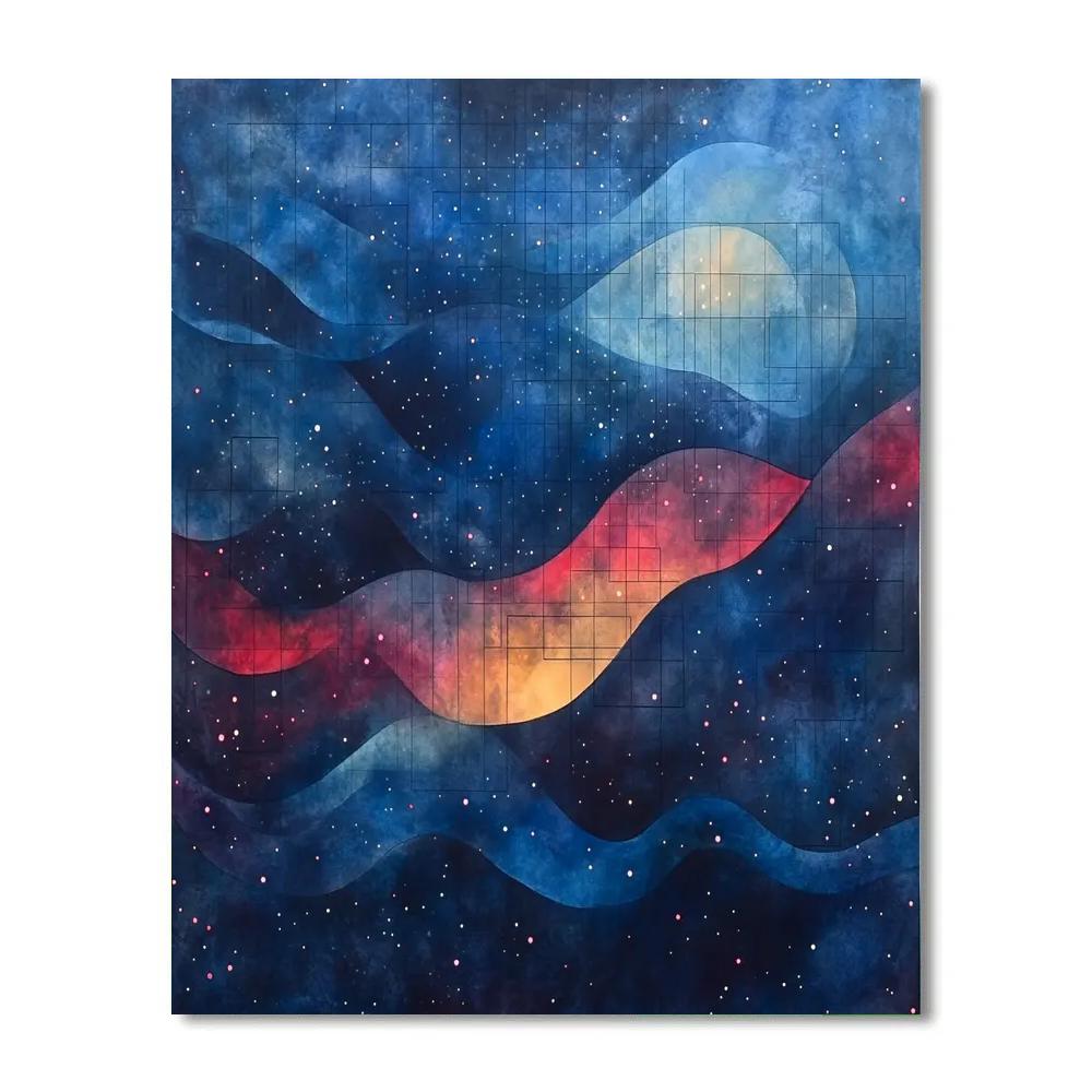 Paul Klee Inspired Nebular Polyphony Paint by numbers art