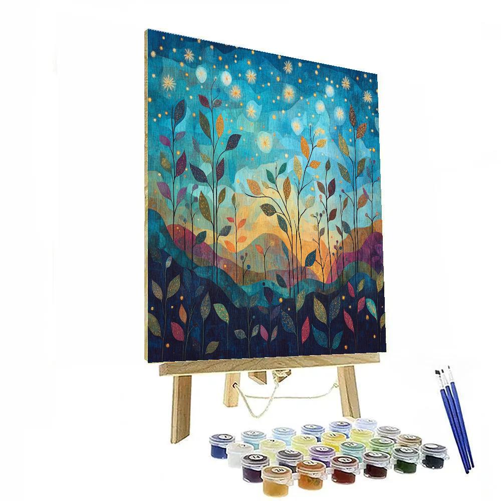 Frida Kahlo Inspired Milagro Sky Garden Tapestry painting number kit