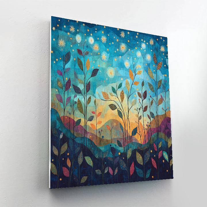 Frida Kahlo Inspired Milagro Sky Garden Tapestry painting number kit