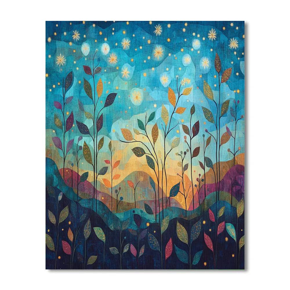 Frida Kahlo Inspired Milagro Sky Garden Tapestry painting number kit