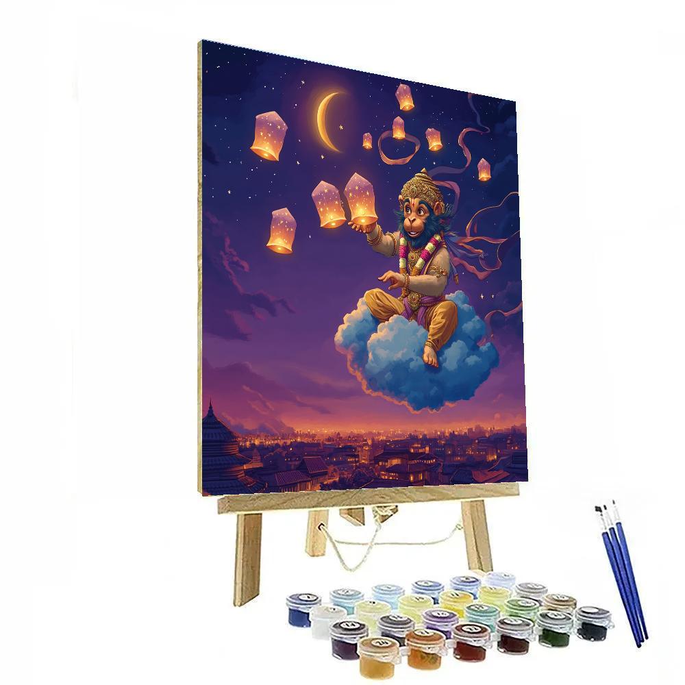 Hanuman Lantern Sky Voyage Paint by numbers kits