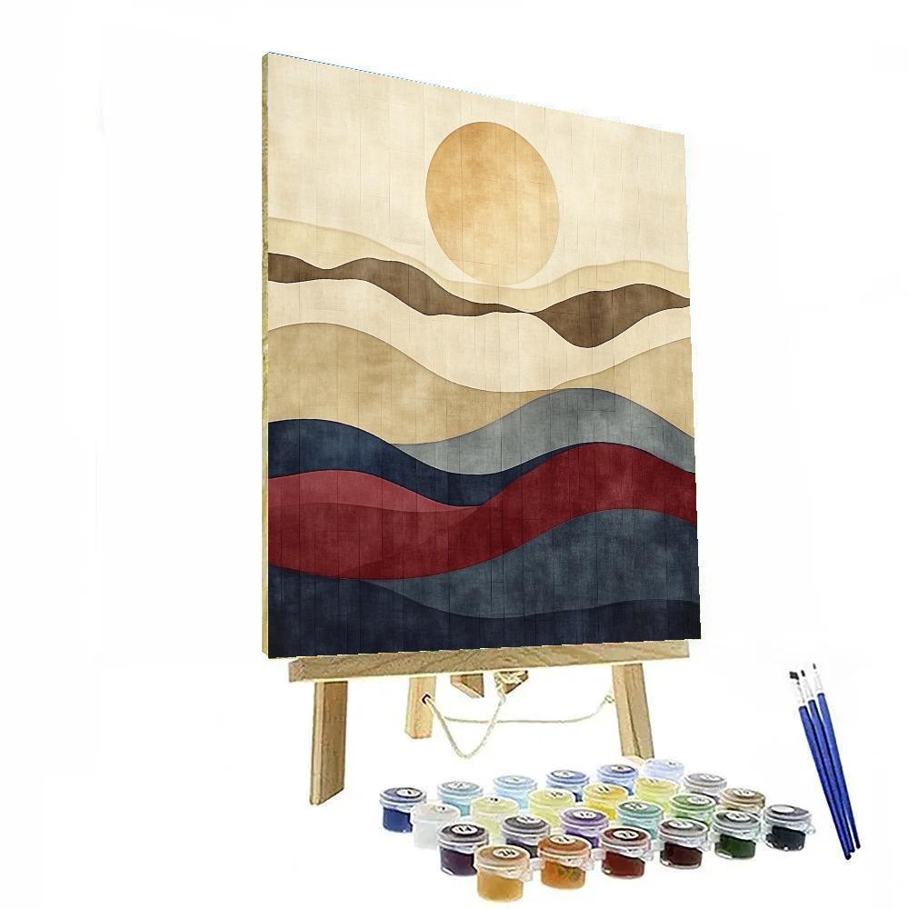 Paul Klee Inspired Desert Timefold Harmonics DIY paint by numbers