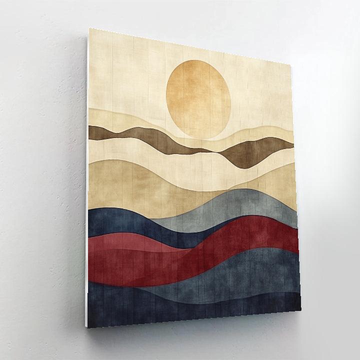 Paul Klee Inspired Desert Timefold Harmonics DIY paint by numbers