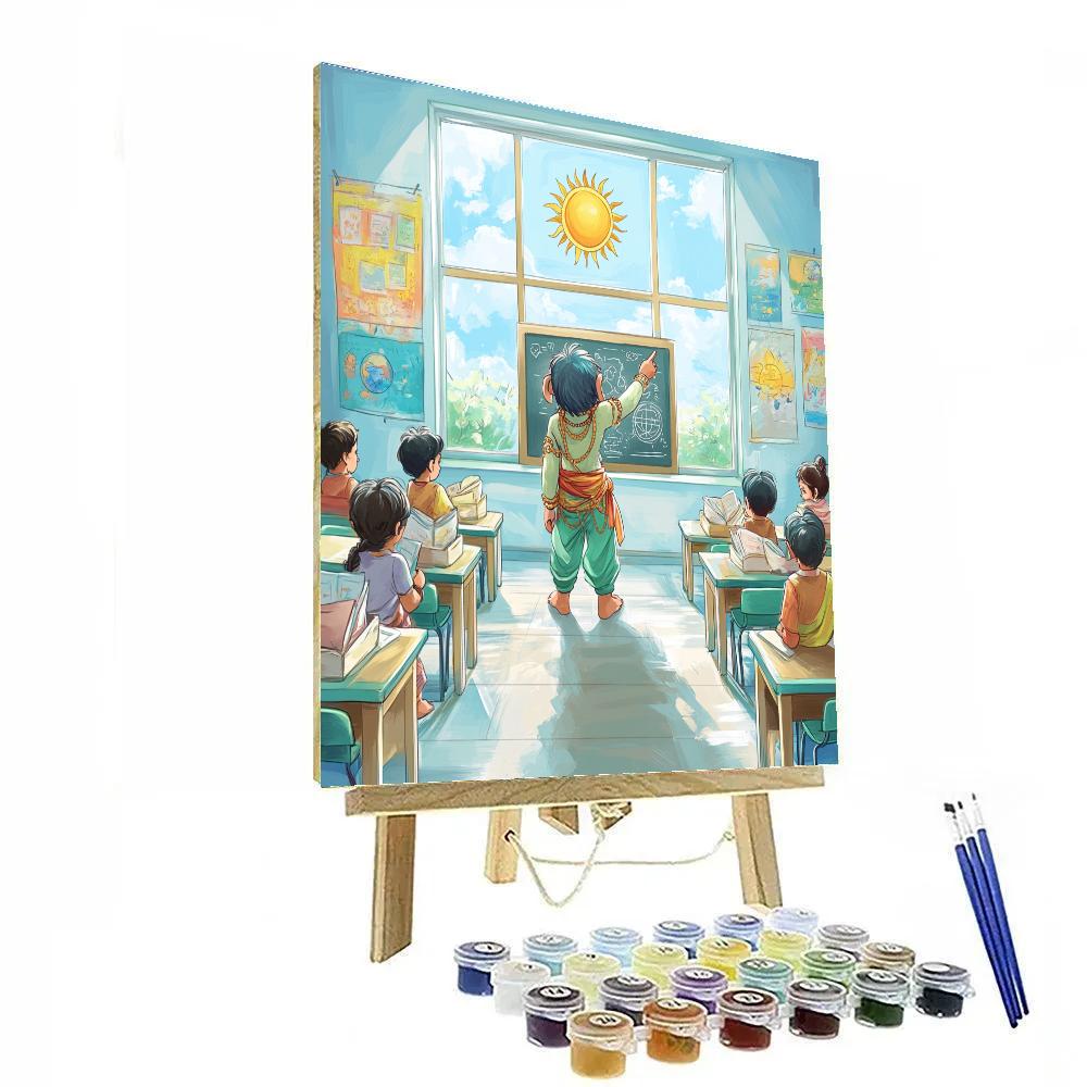 Hanuman Classroom Protector paint by numbers