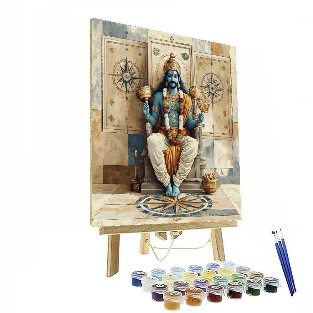 Vishnu In A Star Map Court Of The Four Directions DIY paint by numbers