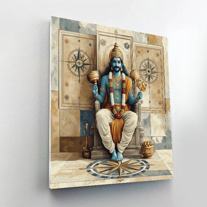 Vishnu In A Star Map Court Of The Four Directions DIY paint by numbers