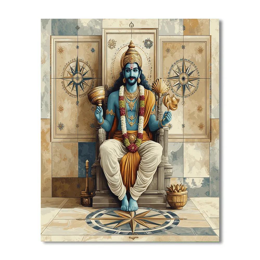 Vishnu In A Star Map Court Of The Four Directions DIY paint by numbers