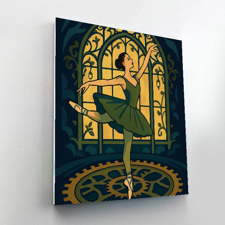 Clockwork Conservatory Ballet Scene Painting by numbers kit