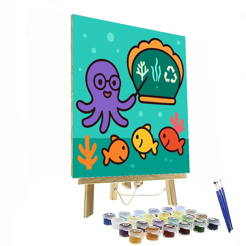Coral Reef Classroom With The Octopus Teacher paint by color