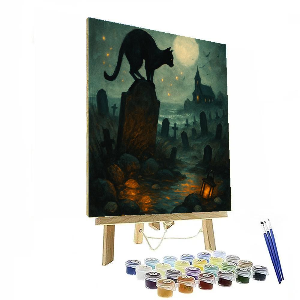 The Tidepool Cemetery At Low Moon Paint by numbers art