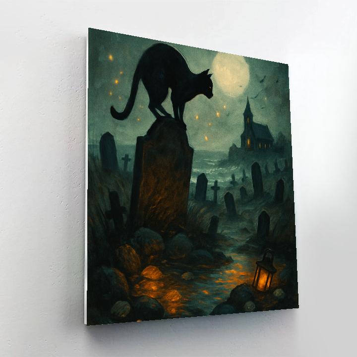 The Tidepool Cemetery At Low Moon Paint by numbers art