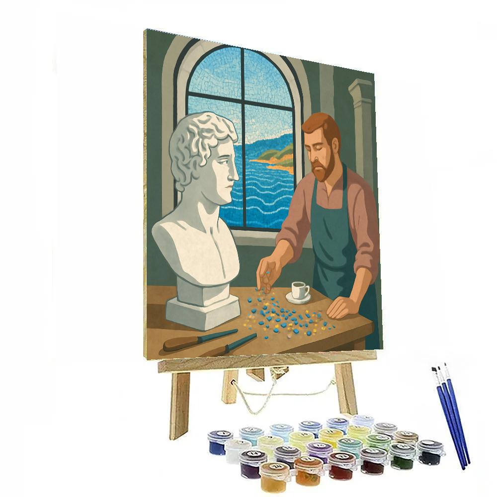 Marble Workshop With Italy Mosaic Horizon DIY paint by numbers