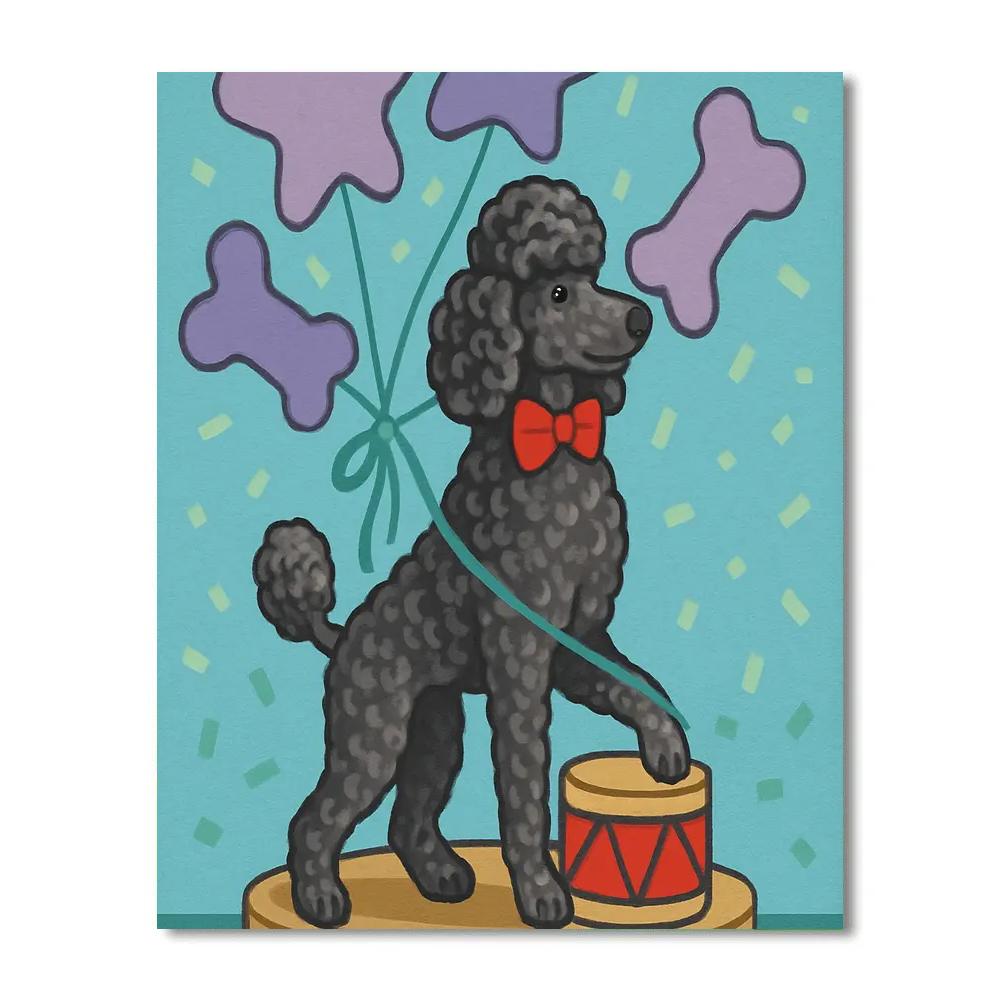 Balloon Parade With Dog Companion Number painting