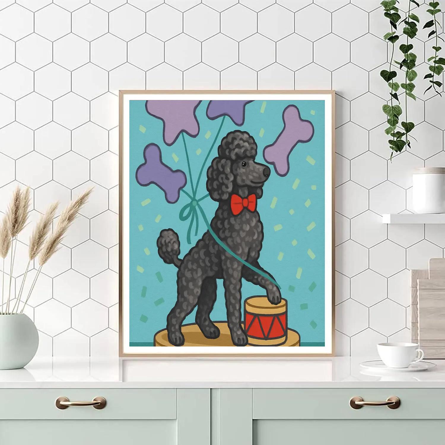 Balloon Parade With Dog Companion Number painting