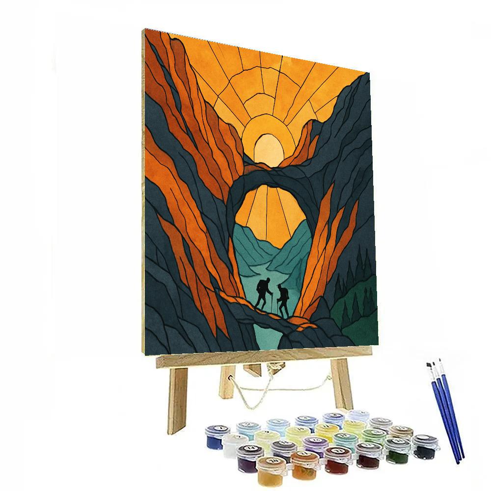 Mountain Crafted Sunwheel Pass Number painting