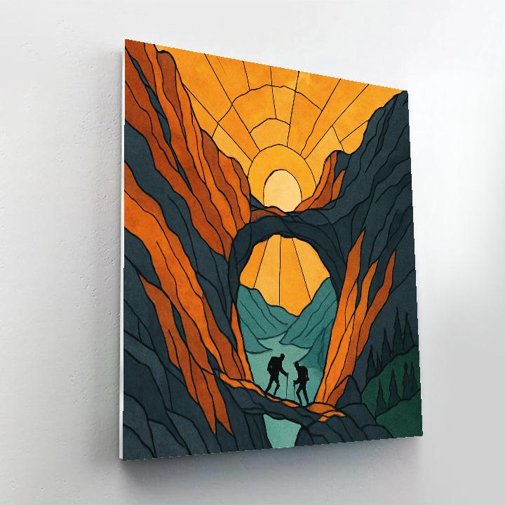 Mountain Crafted Sunwheel Pass Number painting